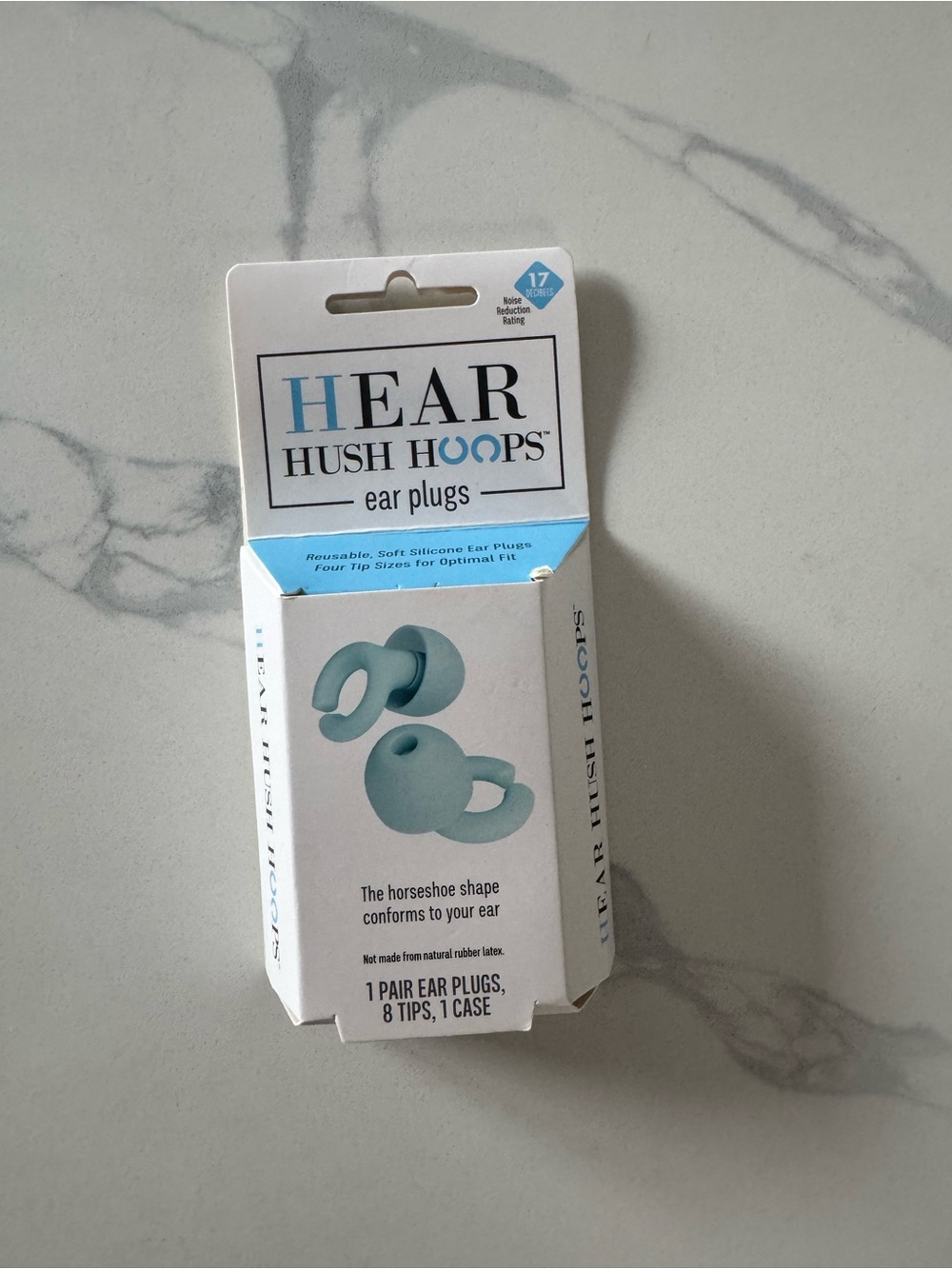 Hear Hush Hoops Reusable Soft Silicone Ear Plugs